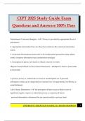 CIPT 2025 Study Guide Exam Questions and Answers 100&percnt; Pass