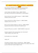 G71 QUESTIONS WITH CORRECT ANSWERS 2025