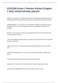 STAT200 Exam 1 Review Packet Chapter 1 fully solved already passed