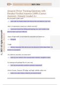 Amazon Driver Questions with Detailed Verified Answers &lpar;100&percnt; Correct Answers&rpar; &sol;Already Graded A 