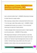 PA Appraisers License 2025&sol;2026 Exam  Questions and Answers 100&percnt;  Guaranteed Success &vert; Already Rated A&plus;