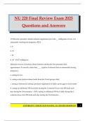 NU 220 2025 Bundled Exams Questions and Answers 