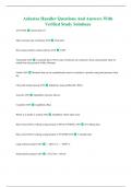 Asbestos Handler Questions And Answers With Verified Study Solutions