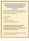 EVOLVE PHARMACOLOGY HESI LATEST 2025 &vert; COMPLETE EXAM QUESTIONS WITH VERIFIED DETAILED ANSWERS