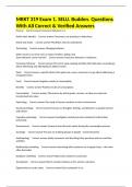 MRKT 319 Exam 1&period; SELU&period; Budden&period; Questions With All Correct & Verified Answers