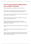 Detailed VETT 91 study guide for 2025&sol;2026 with fully solved answers&period; Includes key topics&comma; concepts&comma; and updated material to support veterinary technician exam preparation&period;