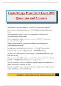 Cosmetology Pivot Point Exam 2025 Questions and Answers