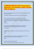 COMPREHENSIVE SIE Practice Exam Questions and Answers Latest Version 2025 Graded A&plus;