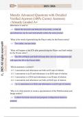 MENDIX CERTIFICATION EXAM &grave;& VERIFIED ANSWERS &vert; LATEST UPDATE &vert; RATED 100&percnt;