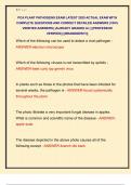 PCA PLANT PATHOGENS EXAM LATEST 2025 &vert; COMPLETE QUESTIONS AND VERIFIED DETAILED ANSWERS