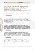 Vita Foreign Student Exam Questions with  Detailed Verified Answers &lpar;100&percnt; Correct  Answers&rpar; &sol;Already Graded A&plus; 