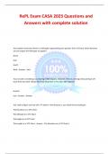 RePL Exam CASA 2023 Questions and Answers with complete solution