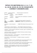 PATHO 370 MIDTERM BUNDLED  EXAMS WITH CORRECT ANSWERS 2025