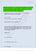 NICET LEVEL 1 - WATER BASED LAYOUT Exam Questions with 100&percnt; Verified Answers Latest Versions 2025 Graded A&plus;