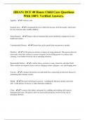 &lpar;HSAN&rpar; DCF 40 Hours Child Care Questions With 100&percnt; Verified Answers&period;