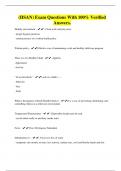 &lpar;HSAN&rpar; Exam Questions With 100&percnt; Verified Answers&period;