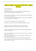 &lpar;HSAN&rpar; Module 1 Questions With 100&percnt; Verified Answers&period;