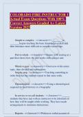 COLORADO FIRE INSTRUCTOR I Actual Exam Questions With 100&percnt; Correct Answers Graded A&plus; Latest Version 2025&period;