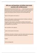 DPR Laws and Regulations 3rd Edition Study Guide questions with verified answers