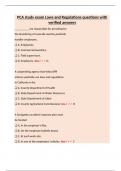 PCA study exam Laws and Regulations questions with verified answers&period;