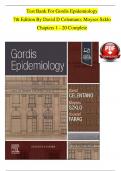 Test Bank For Gordis Epidemiology 7th Edition By David D Celentano&semi; Moyses Szklo Chapters 1 - 20 Complete