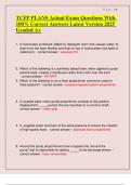 TCFP PLANS Actual Exam Questions With 100&percnt; Correct Answers Latest Version 2025 Graded A&plus;