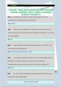 AVIT 309 - FINAL EXAM QUESTIONS WITH DETAILED  VERIFIED ANSWERS &lpar;100&percnt; CORRECT ANSWERS&rpar;  &sol;ALREADY GRADED A&plus; 