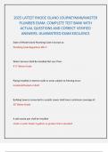 2025 LATEST RHODE ISLAND JOURNEYMAN&sol;MASTER PLUMBER EXAM&period; COMPLETE TEST BANK WITH ACTUAL QUESTIONS AND CORRECT VERIFIED ANSWERS&period; GUARANTEED EXAM EXCLLENCE 