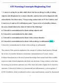 ATI Nursing Concepts Beginner Test &ndash; Comprehensive Practice Questions with Answers and Rationales&lpar;2025&sol;2026&rpar;
