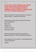   NR 293 EXAM &sol; NR 293 PHARMACOLOGY NEWEST  ACTUAL EXAM COMPLETE QUESTIONS AND  CORRECT DETAILED ANSWERS &lpar;VERIFIED  ANSWERS&rpar; &vert;ALREADY GRADED A&plus; &lpar;CHAMBERLAINE  COLLEGE OF NURSING&rpar;&sol; BRAND NEW&excl;&excl;&excl; 