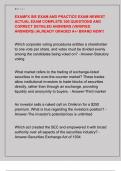 EXAMFX SIE EXAM AND PRACTICE EXAM NEWEST  ACTUAL EXAM COMPLETE 300 QUESTIONS AND  CORRECT DETAILED ANSWERS &lpar;VERIFIED  ANSWERS&rpar; &vert;ALREADY GRADED A&plus;&sol; BRAND NEW&excl;&excl; 