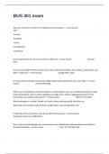 BUS 301 exam questions and answers distinction guaranteed&period;