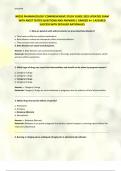 NR293 PHARMACOLOGY COMPREHENSIVE STUDY GUIDE 2025 UPDATED EXAM WITH MOST TESTED QUESTIONS AND ANSWERS &vert; GRADED A&plus; &vert; ASSURED SUCCESS WITH DETAILED RATIONALES