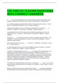 CIS 3365 CH 14 EXAM QUESTIONS WITH CORRECT ANSWERS 