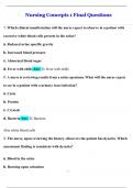 Nursing Concepts 1 Final &ndash; Comprehensive NCLEX-Style Question Bank with Answers&lpar;2025&sol;2026&rpar;