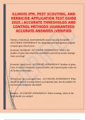 ILLINOIS IPM&comma; PEST SCOUTING&comma; AND HERBICIDE APPLICATION TEST GUIDE 2025 &vert; ACCURATE THRESHOLDS AND CONTROL METHODS &vert;GUARANTEED ACCURATE ANSWERS &vert;VERIFIED