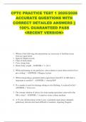 CPTC PRACTICE TEST 1 2025&sol;2026  ACCURATE QUESTIONS WITH  CORRECT DETAILED ANSWERS &vert;&vert;  100&percnt; GUARANTEED PASS  <RECENT VERSION> 