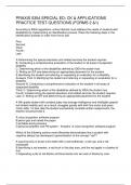 PRAXIS 5354 SPECIAL ED CK & APPLICATIONS PRACTICE TEST QUESTIONS &lpar;FORMS 2 &1&rpar;