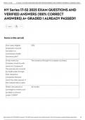 NY Series 17-52 2025 EXAM QUESTIONS AND VERIFIED ANSWERS &lpar;100&percnt; CORRECT ANSWERS&rpar; A&plus; GRADED &vert; ALREADY PASSED&excl;&excl;