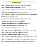 Nursing Nutrition practice questions and answers 