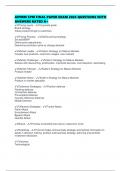 AIPMM CPM FINAL PAPER EXAM 2025 QUESTIONS WITH ANSWERS RATED A&plus;
