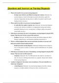 Nursing Diagnosis Professional Nursing questions and answers