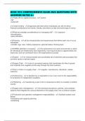 BCOR 1015 COMPREHENSIVE EXAM 2025 QUESTIONS WITH ANSWERS RATED A&plus;