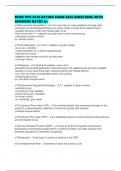 BCOR 1015 EVALUATION EXAM 2025 QUESTIONS WITH ANSWERS RATED A&plus;