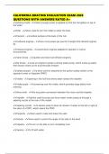 CALIFORNIA BOATING EVALUATION EXAM 2025 QUESTIONS WITH ANSWERS RATED A&plus;