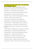 CALIFORNIA BOATING EXAM SCRIPT 2025 QUESTIONS WITH ANSWERS RATED A&plus;