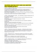 CALIFORNIA BOATING STUDY GUIDE 2025 QUESTIONS WITH ANSWERS RATED A&plus;