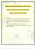 2025 PORTAGE NUTRITION BIOD 121 FINAL EXAM