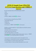 AFSB 153 Sample Exam UPDATED   ACTUAL Exam Questions and CORRECT  Answers