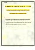 2025 PORTAGE NUTRITION BIOD 121 EXAM 6
